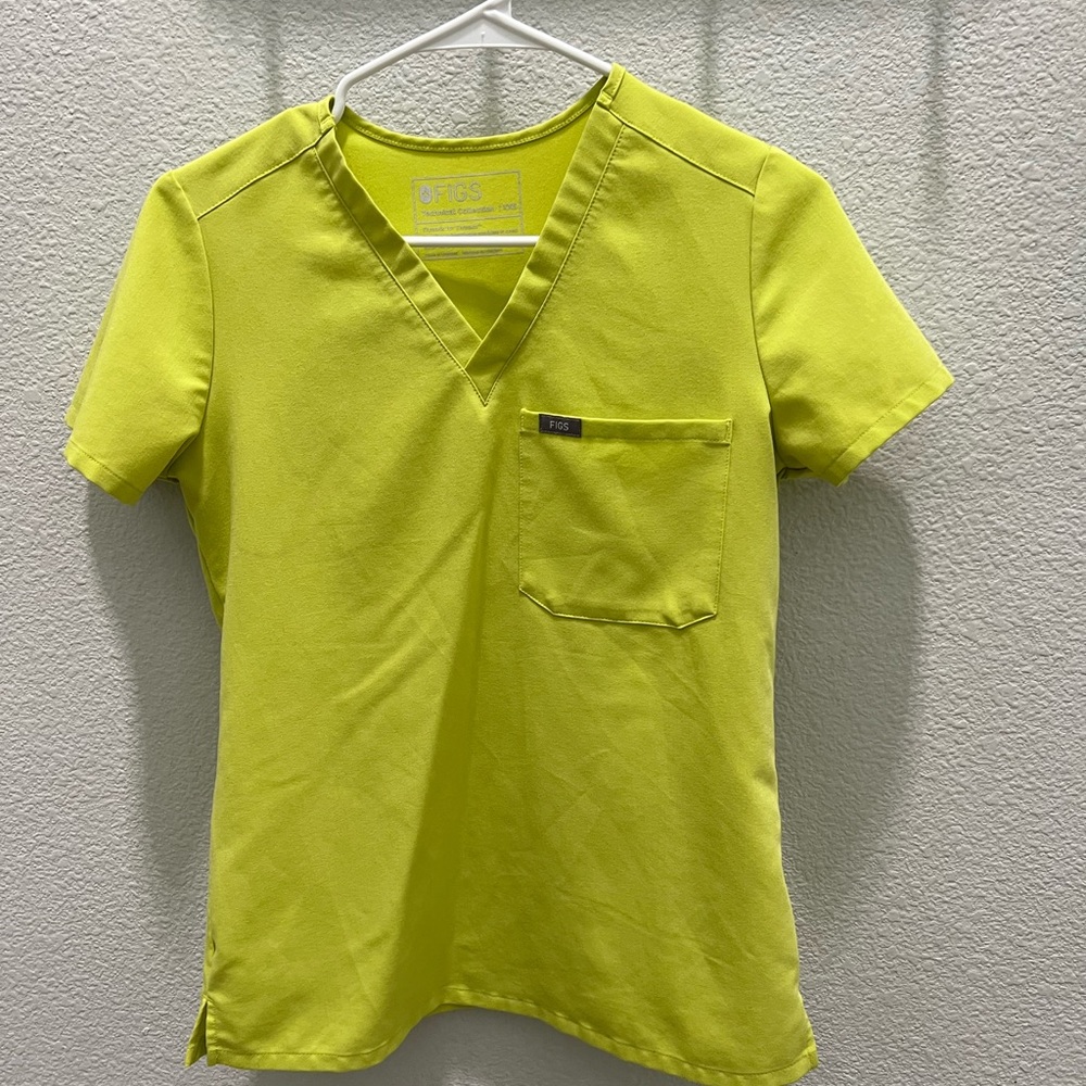 Figs Catarina Scrub Top “ Citrine” XXS